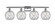 Farmhouse Rope - 4 Light - 38 inch - Polished Chrome - Bath Vanity Light (3442|516-4W-PC-G122-8RW-LED)