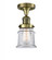 Canton - 1 Light - 6 inch - Antique Brass - Semi-Flush Mount (3442|517-1CH-AB-G182S)