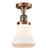 Bellmont - 1 Light - 6 inch - Antique Copper - Semi-Flush Mount (3442|517-1CH-AC-G191)