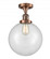 Beacon - 1 Light - 10 inch - Antique Copper - Semi-Flush Mount (3442|517-1CH-AC-G202-10)