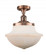 Oxford - 1 Light - 12 inch - Antique Copper - Semi-Flush Mount (3442|517-1CH-AC-G541-LED)