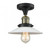 Halophane - 1 Light - 9 inch - Black Antique Brass - Semi-Flush Mount (3442|517-1CH-BAB-G1-LED)