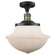 Oxford - 1 Light - 12 inch - Black Antique Brass - Semi-Flush Mount (3442|517-1CH-BAB-G541-LED)