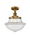 Oxford - 1 Light - 12 inch - Brushed Brass - Semi-Flush Mount (3442|517-1CH-BB-G542)