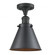 Appalachian - 1 Light - 8 inch - Matte Black - Semi-Flush Mount (3442|517-1CH-BK-M13-BK-LED)