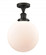 Beacon - 1 Light - 10 inch - Oil Rubbed Bronze - Semi-Flush Mount (3442|517-1CH-OB-G201-10)