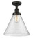 Cone - 1 Light - 12 inch - Oil Rubbed Bronze - Semi-Flush Mount (3442|517-1CH-OB-G44-L)