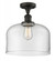 Bell - 1 Light - 12 inch - Oil Rubbed Bronze - Semi-Flush Mount (3442|517-1CH-OB-G72-L)