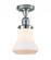 Bellmont - 1 Light - 6 inch - Polished Chrome - Semi-Flush Mount (3442|517-1CH-PC-G191-LED)