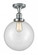 Beacon - 1 Light - 10 inch - Polished Chrome - Semi-Flush Mount (3442|517-1CH-PC-G202-10-LED)