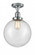 Beacon - 1 Light - 10 inch - Polished Chrome - Semi-Flush Mount (3442|517-1CH-PC-G204-10)