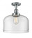 Bell - 1 Light - 12 inch - Polished Chrome - Semi-Flush Mount (3442|517-1CH-PC-G72-L-LED)