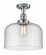 Bell - 1 Light - 12 inch - Polished Chrome - Semi-Flush Mount (3442|517-1CH-PC-G74-L-LED)