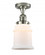 Canton - 1 Light - 6 inch - Polished Nickel - Semi-Flush Mount (3442|517-1CH-PN-G181-LED)