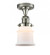 Canton - 1 Light - 6 inch - Polished Nickel - Semi-Flush Mount (3442|517-1CH-PN-G181S)