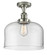 Bell - 1 Light - 12 inch - Polished Nickel - Semi-Flush Mount (3442|517-1CH-PN-G72-L)