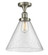 Cone - 1 Light - 12 inch - Brushed Satin Nickel - Semi-Flush Mount (3442|517-1CH-SN-G44-L)