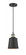 Addison - 1 Light - 5 inch - Black Antique Brass - Cord hung - Mini Pendant (3442|201C-BAB-M9-BK-LED)