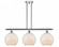Farmhouse Chicken Wire - 3 Light - 37 inch - Polished Chrome - Stem hung - Island Light (3442|516-3I-PC-G121-10CSN-LED)