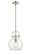 Newton Sphere - 1 Light - 10 inch - Brushed Satin Nickel - Stem Hung - Mini Pendant (3442|410-1S-SN-10CL)