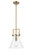Newton Cone - 1 Light - 10 inch - Brushed Brass - Stem Hung - Mini Pendant (3442|411-1S-BB-10CL)