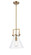 Newton Cone - 1 Light - 10 inch - Brushed Brass - Stem Hung - Mini Pendant (3442|411-1S-BB-10CL)