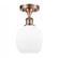 Belfast - 1 Light - 6 inch - Antique Copper - Semi-Flush Mount (3442|516-1C-AC-G101-LED)