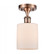 Cobbleskill - 1 Light - 5 inch - Antique Copper - Semi-Flush Mount (3442|516-1C-AC-G111-LED)