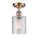 Cobbleskill - 1 Light - 5 inch - Antique Copper - Semi-Flush Mount (3442|516-1C-AC-G112-LED)