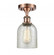 Caledonia - 1 Light - 5 inch - Antique Copper - Semi-Flush Mount (3442|516-1C-AC-G259-LED)