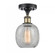 Belfast - 1 Light - 6 inch - Black Antique Brass - Semi-Flush Mount (3442|516-1C-BAB-G105)