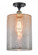 Cobbleskill - 1 Light - 9 inch - Black Antique Brass - Semi-Flush Mount (3442|516-1C-BAB-G116-L-LED)