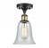 Hanover - 1 Light - 6 inch - Black Antique Brass - Semi-Flush Mount (3442|516-1C-BAB-G2812-LED)