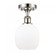 Belfast - 1 Light - 6 inch - Polished Nickel - Semi-Flush Mount (3442|516-1C-PN-G101-LED)