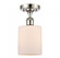 Cobbleskill - 1 Light - 5 inch - Polished Nickel - Semi-Flush Mount (3442|516-1C-PN-G111)