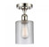 Cobbleskill - 1 Light - 5 inch - Polished Nickel - Semi-Flush Mount (3442|516-1C-PN-G112-LED)