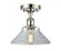Orwell - 1 Light - 8 inch - Polished Nickel - Semi-Flush Mount (3442|516-1C-PN-G132)
