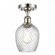 Salina - 1 Light - 6 inch - Polished Nickel - Semi-Flush Mount (3442|516-1C-PN-G292)