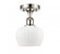 Fenton - 1 Light - 7 inch - Polished Nickel - Semi-Flush Mount (3442|516-1C-PN-G91)