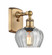 Fenton - 1 Light - 7 inch - Brushed Brass - Sconce (3442|516-1W-BB-G92-LED)