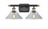 Orwell - 2 Light - 18 inch - Black Antique Brass - Bath Vanity Light (3442|516-2W-BAB-G132-LED)