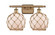 Farmhouse Rope - 2 Light - 18 inch - Brushed Brass - Bath Vanity Light (3442|516-2W-BB-G121-8RB)