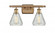 Conesus - 2 Light - 16 inch - Brushed Brass - Bath Vanity Light (3442|516-2W-BB-G275)