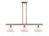Orwell - 3 Light - 36 inch - Antique Copper - Stem hung - Island Light (3442|516-3I-AC-G131-LED)