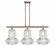 Springwater - 3 Light - 39 inch - Antique Copper - Stem hung - Island Light (3442|516-3I-AC-G212-LED)