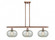 Gorham - 3 Light - 36 inch - Antique Copper - Stem hung - Island Light (3442|516-3I-AC-G249)