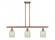 Caledonia - 3 Light - 36 inch - Antique Copper - Stem hung - Island Light (3442|516-3I-AC-G2511)