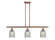 Caledonia - 3 Light - 36 inch - Antique Copper - Stem hung - Island Light (3442|516-3I-AC-G257)