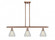 Conesus - 3 Light - 36 inch - Antique Copper - Stem hung - Island Light (3442|516-3I-AC-G275-LED)