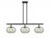 Gorham - 3 Light - 36 inch - Black Antique Brass - Stem hung - Island Light (3442|516-3I-BAB-G249-LED)